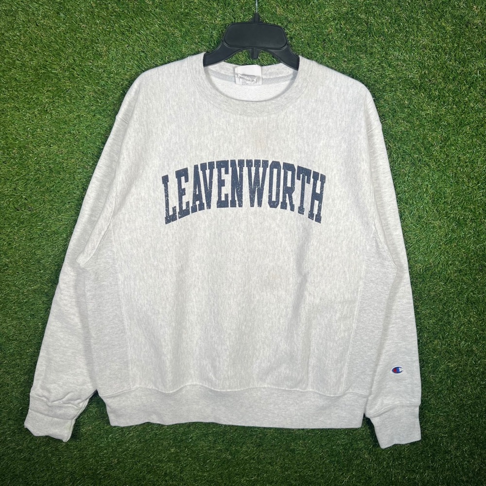 Champion‎ Reverse Weave Leavenworth Sweatshirt Gray Large